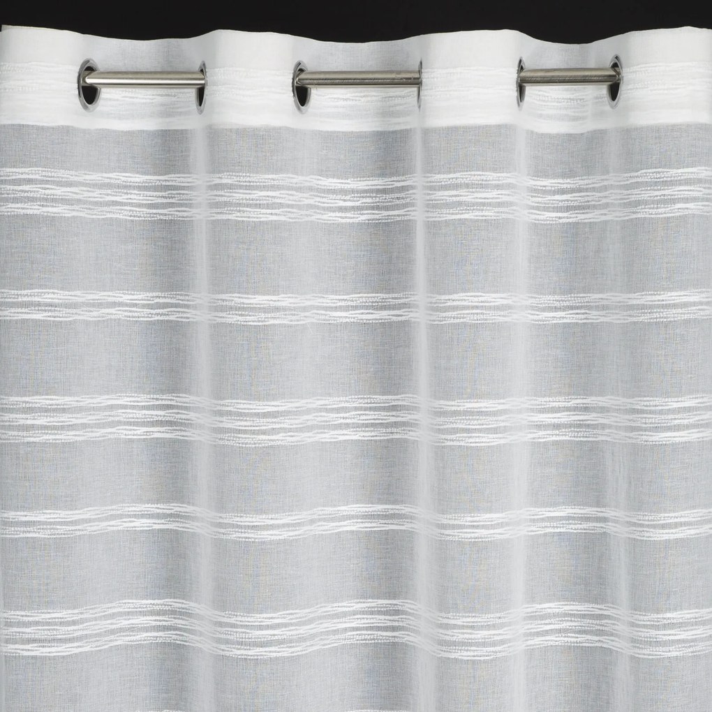 ZÁCLONA NA KRÚŽKOCH DOLY 140X250 CM BIELA