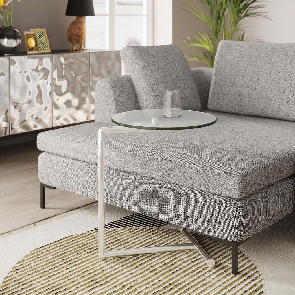 Odkladací stolík Easy Living Clear Ø46 cm 62 × 51 × 46 cm KARE DESIGN