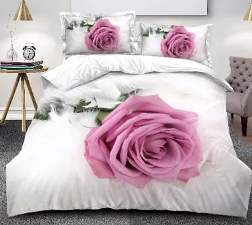 5D Obliečky Ruža Bavlna 7-dielna súprava