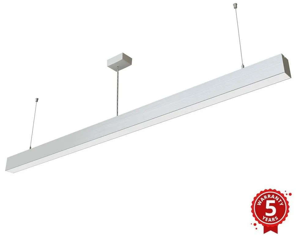 APLED - LED Luster na lanku LOOK LED/58W/230V 4000K 150 cm strieborná