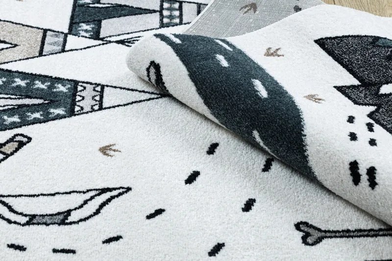 Hanse Home, Detský kusový koberec Fun Indian cream, 80x150, biela, detská izba