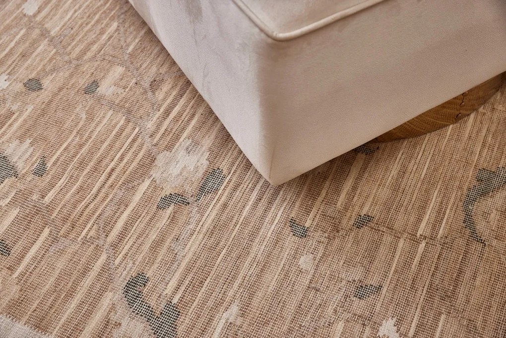 Ručne viazaný kusový koberec Flora DESP P48 Brown Mix, 300x400, hnedá, chodba / predsieň, Diamond Carpets India
