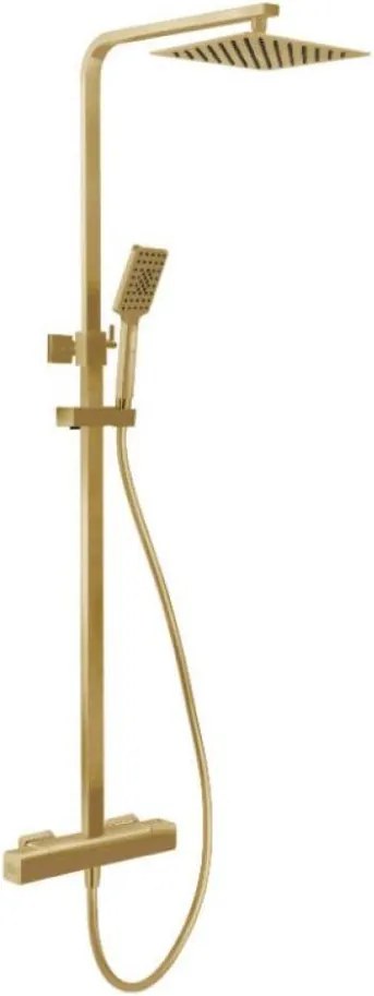 Sprchová súprava s termostatickou batériou NAESBY, brúsená mosadz