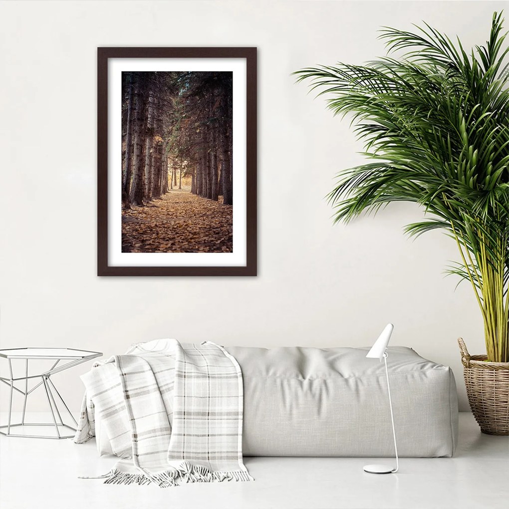 Gario Plagát Les na jeseň Farba rámu: Bez rámu, Rozmery: 30 x 45 cm