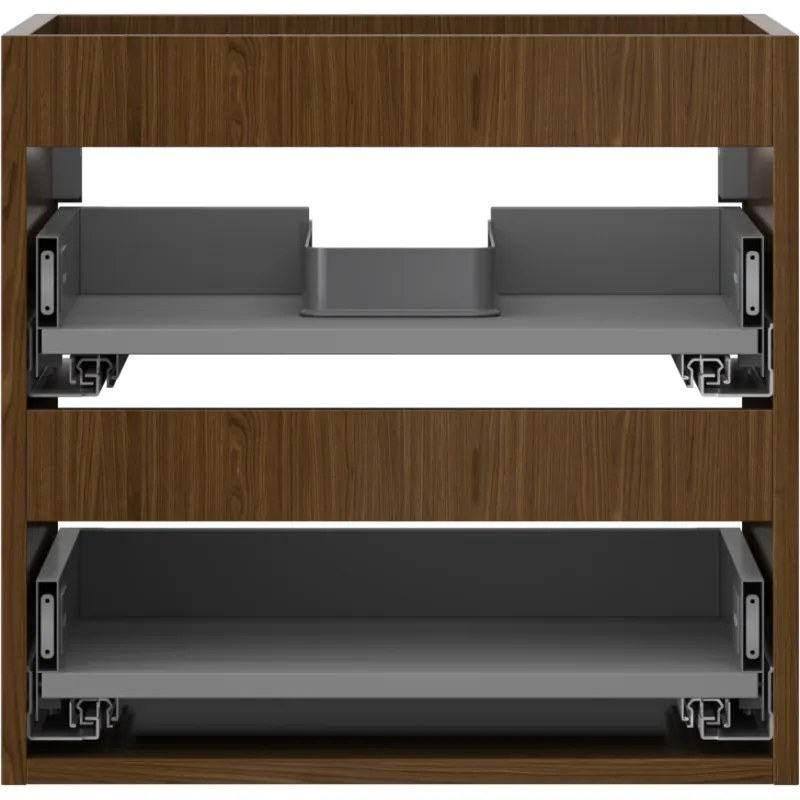 Mexen Box-A, závesná skrinka 50 cm, 2 zásuvky, orech, 91AX0-0500-470-2-86