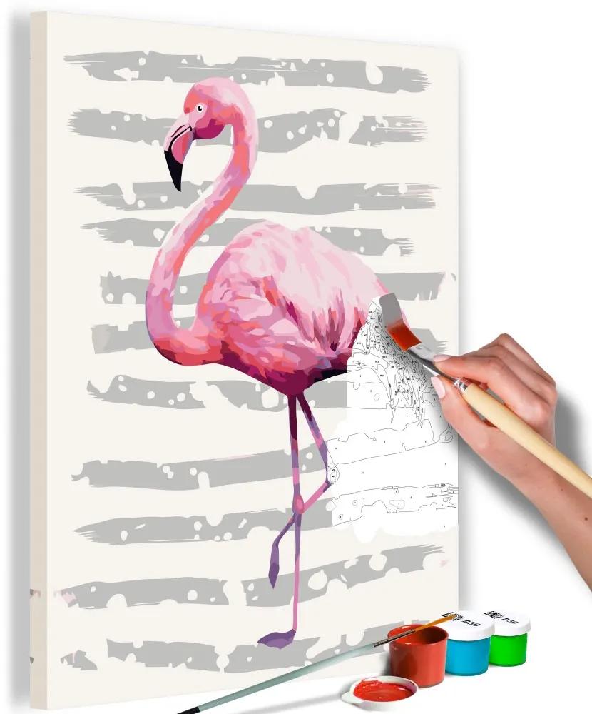 Maľovanie podľa čísiel - Beautiful Flamingo 40x60