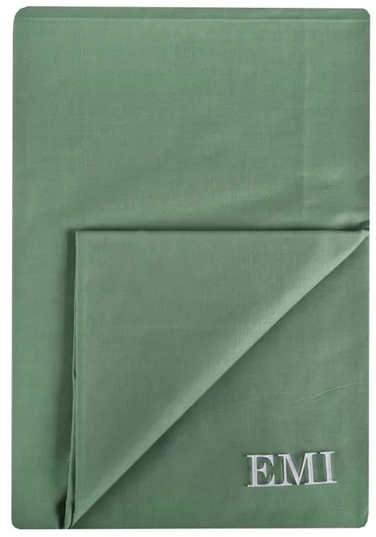 Plachta posteľná tmavozelená pevná EMI, Pevná plachta 140x220