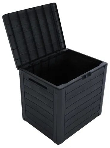 vidaXL Záhradný úložný box antracitový 58,5x46x55 cm polypropylénový-
