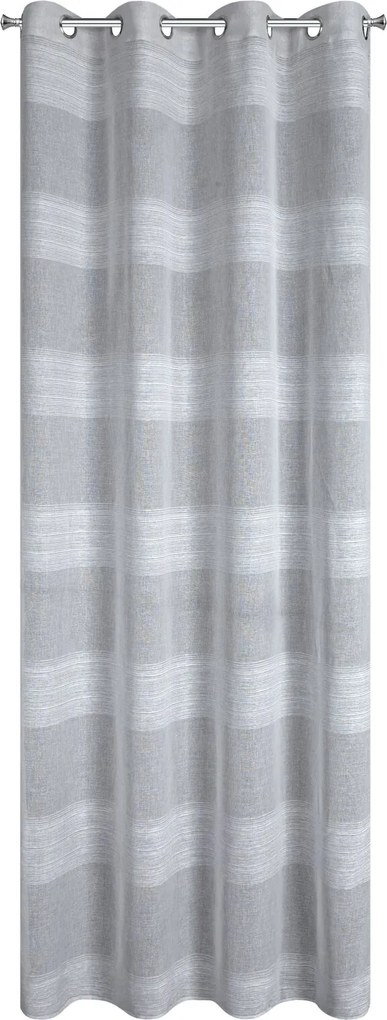 ZÁVES NA KRÚŽKOCH MARGARET 140X250 CM STRIEBORNÁ