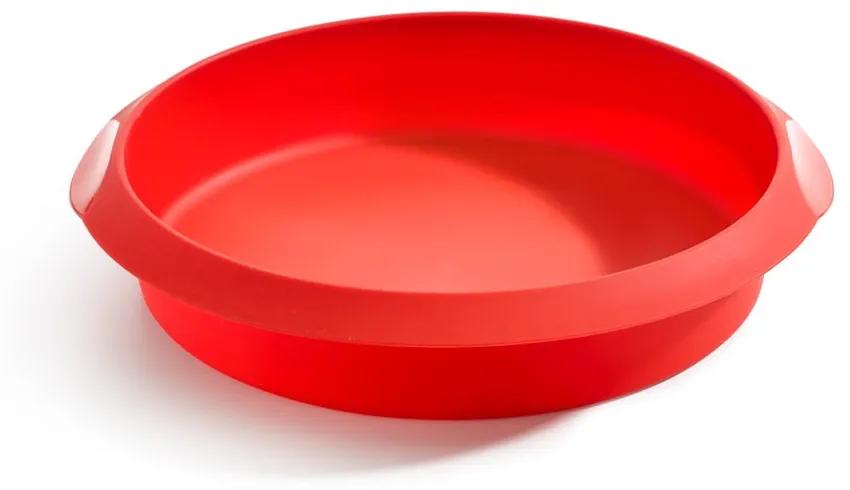 Červená silikónová forma na pečenie Lékué, ⌀ 26 cm