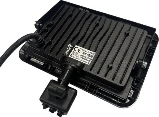 LED Vonkajší reflektor so senzorom LED/50W/230V 4000K IP44 čierna