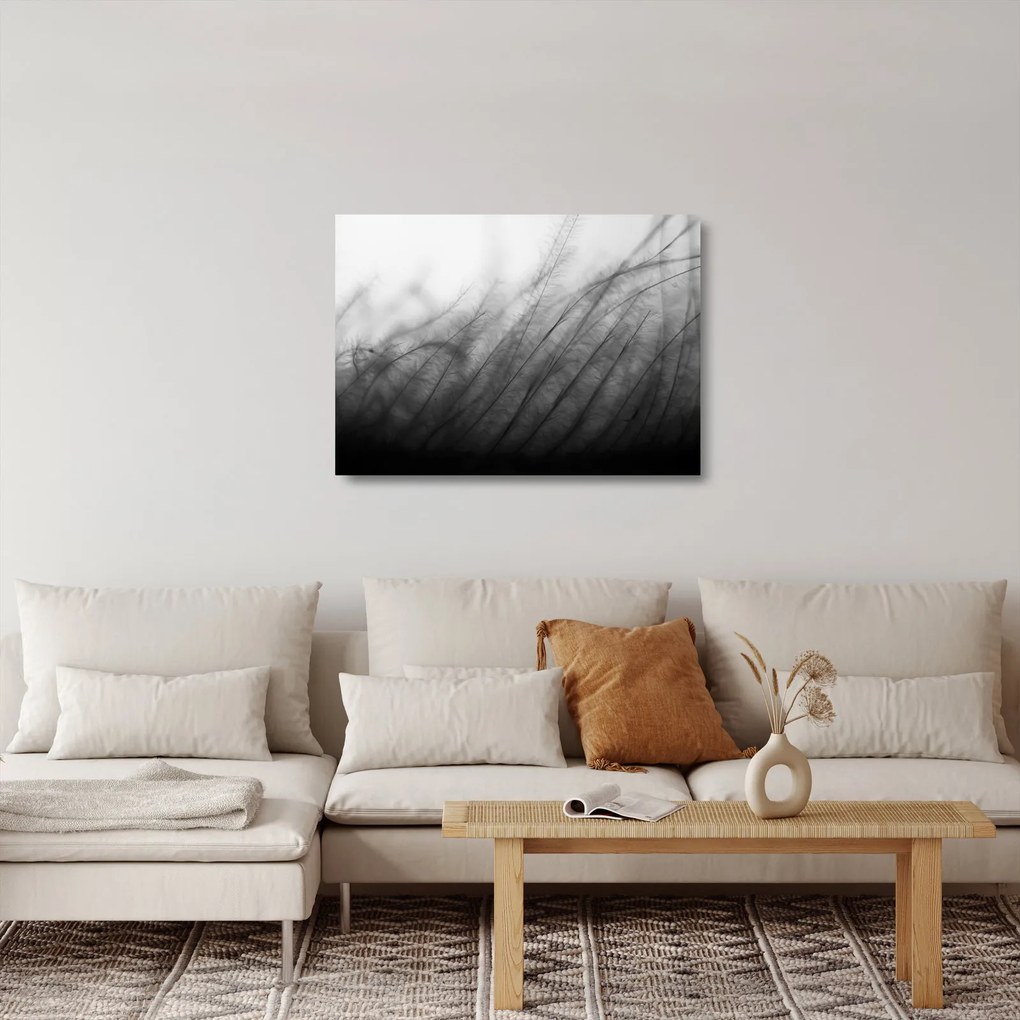 Sklenený obraz - Tráva vo vetre (70x50 cm)
