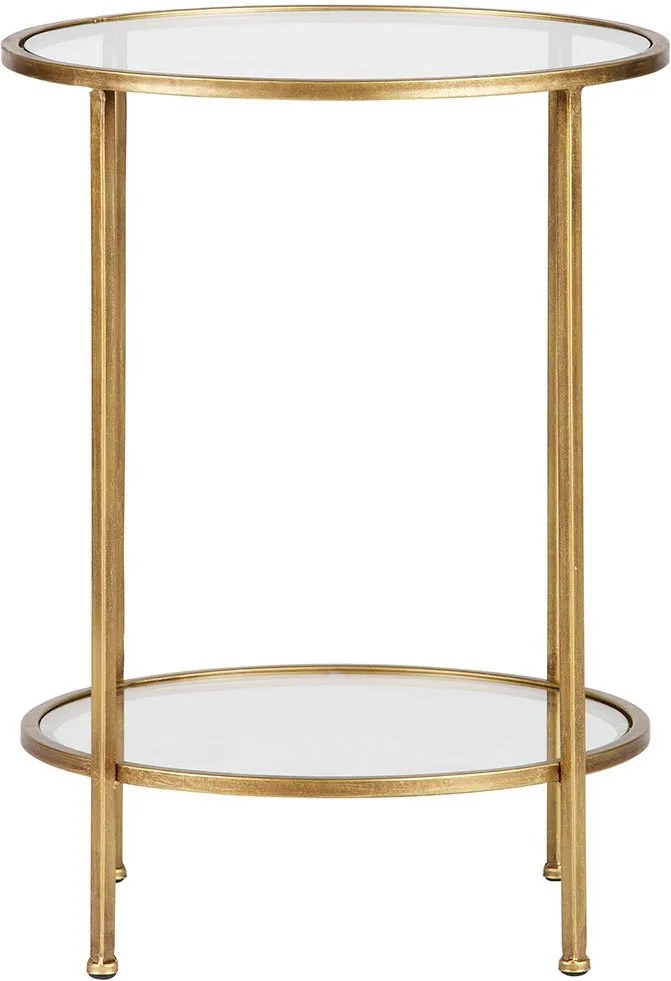 Kovový stolík Goddess 61 × 45,5 × 45,5 cm