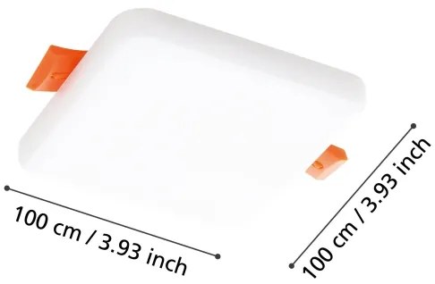 Eglo 900967 - LED Kúpeľňové podhľadové svietidlo RAPITA 5,5W/230V 10x10 cm IP65