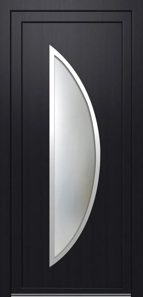 Solid Elements Vchodové dvere Venus, 90 L, rozmer vr. zárubne: 1000 × 2100 mm, plast, ľavé, antracit, presklené