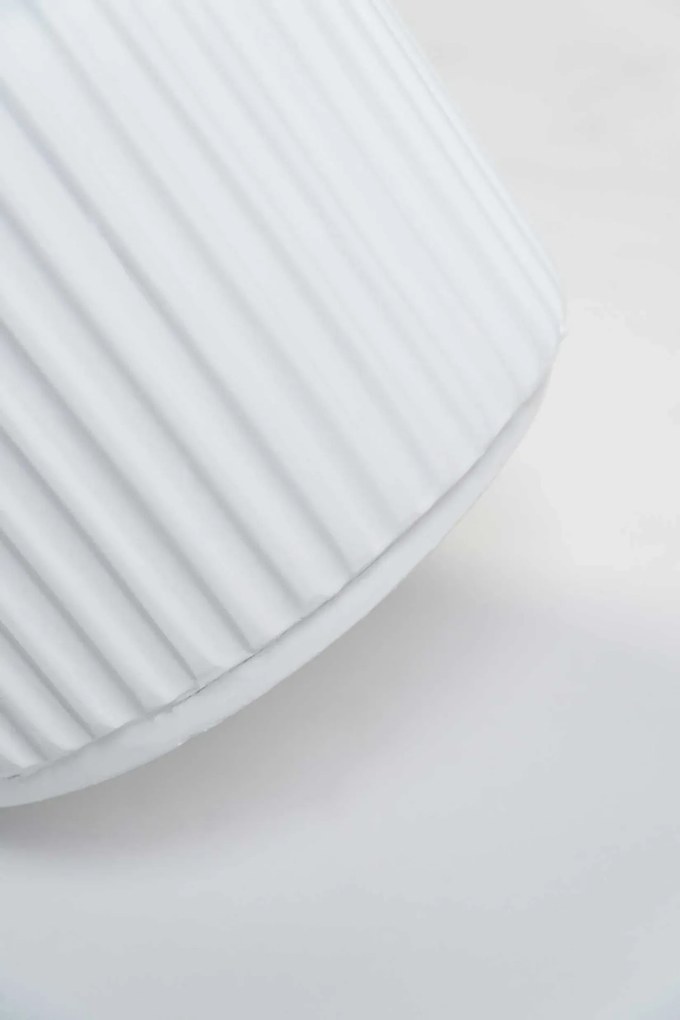 Vysoká váza VERTIGO, sklolaminát, výška 80 cm, biely mat