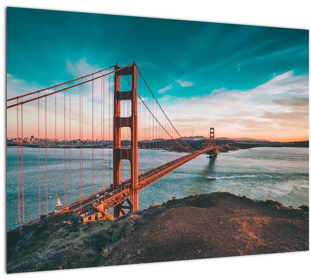 Sklenený obraz- Golden Gate, San Francisco (70x50 cm)