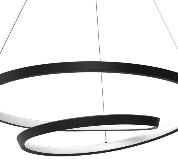 LED Luster na lanku LUCERO LED/48W/230V čierna