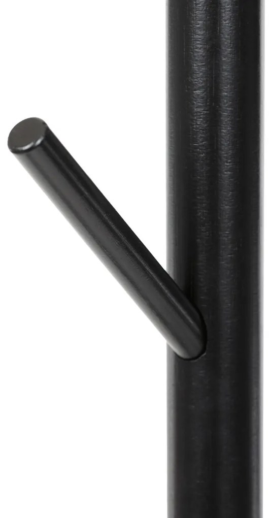 Autronic DR-N1006 BK Drevený stojanový vešiak čierna, 40 x 175 cm