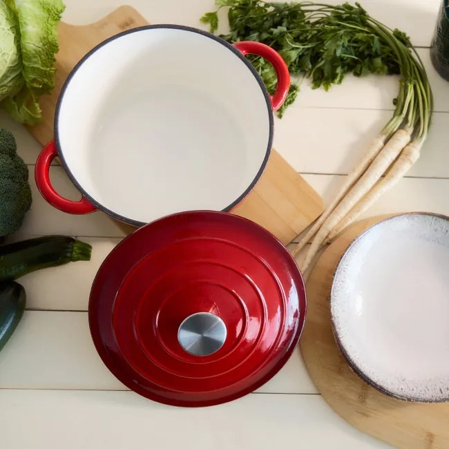 Hrniec ANDREAS liatinový, červený 871905