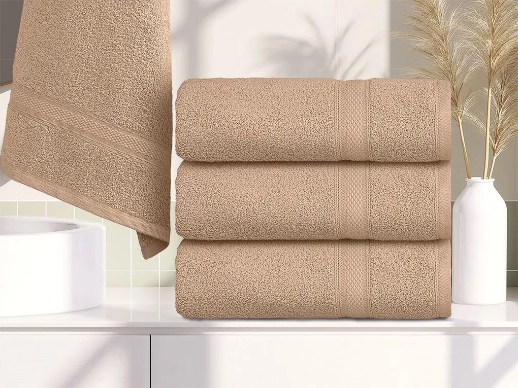 Uterák CLARYSSE ELEGANCE 60x110 cm pieskový, 100% bavlna