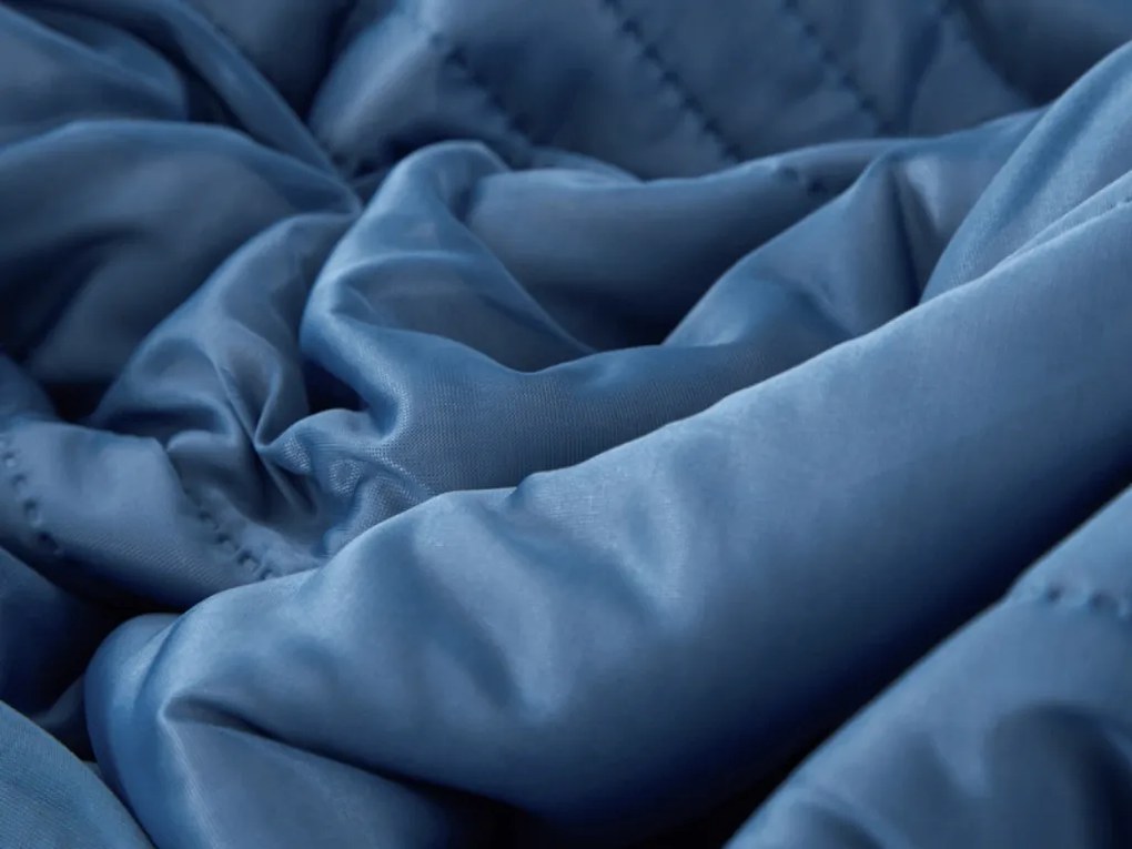 Chladiaca letná prikrývka CELIA, tmavomodrá Rozmer: 200 x 220 cm