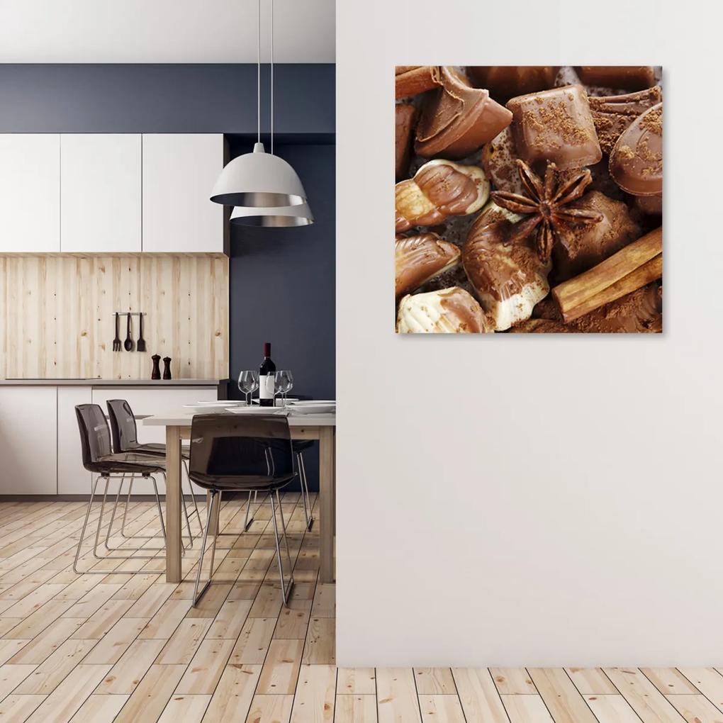 Obraz na plátně, Čokoláda s anýzem - 60x60 cm