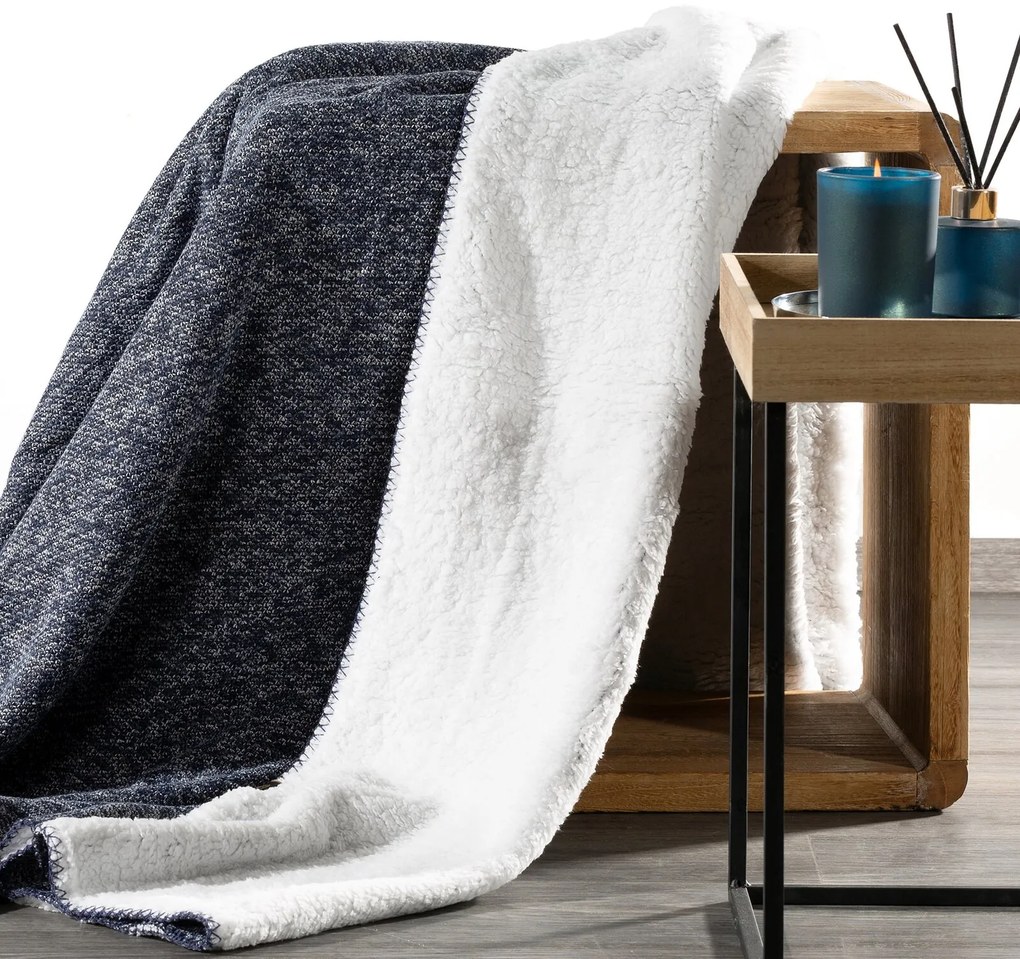 DEKA PANDA 150X200 CM TMAVOMODRÁ