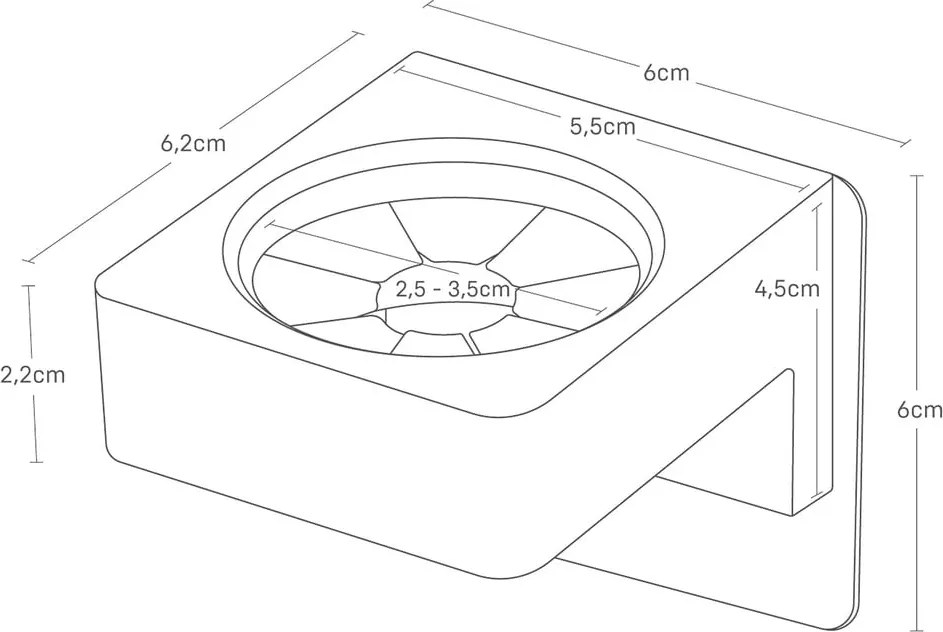 Biely plastový multifunkčný držiak Film Hook – YAMAZAKI