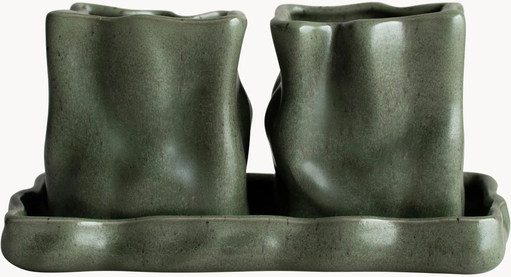 Kuchynské dózy's podnosom Tray, 3 ks