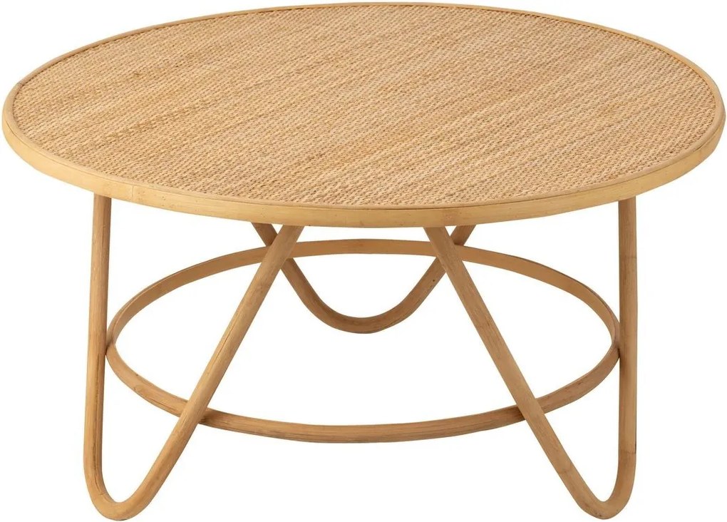 Prírodný ratanový odkladací stolík Balia Rattan Natural L - Ø 80*44 cm