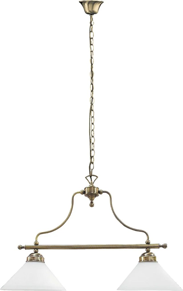 Rabalux Závesný luster Marian 2x60W/E27/230V/IP20 - bronz