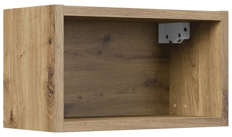 Vysoká závěsná koupelnová skříňka Bella Cashmere kašmírová/dub artisan