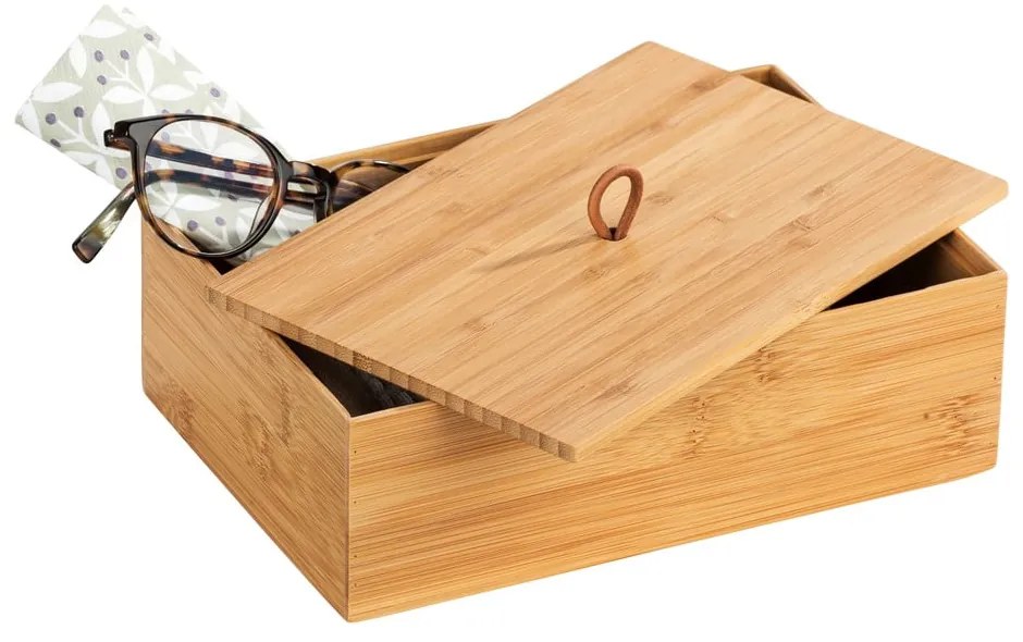 Bambusové kúpeľňové organizéry v prírodnej farbe v súprave 3 ks Terra – Wenko