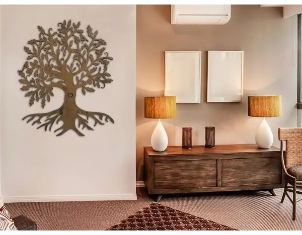 Li-Go 5729/DUB2 - LED nástenná dekorácia s integrovaným senzorom, LED/10W/5V, 90x110 cm, dub