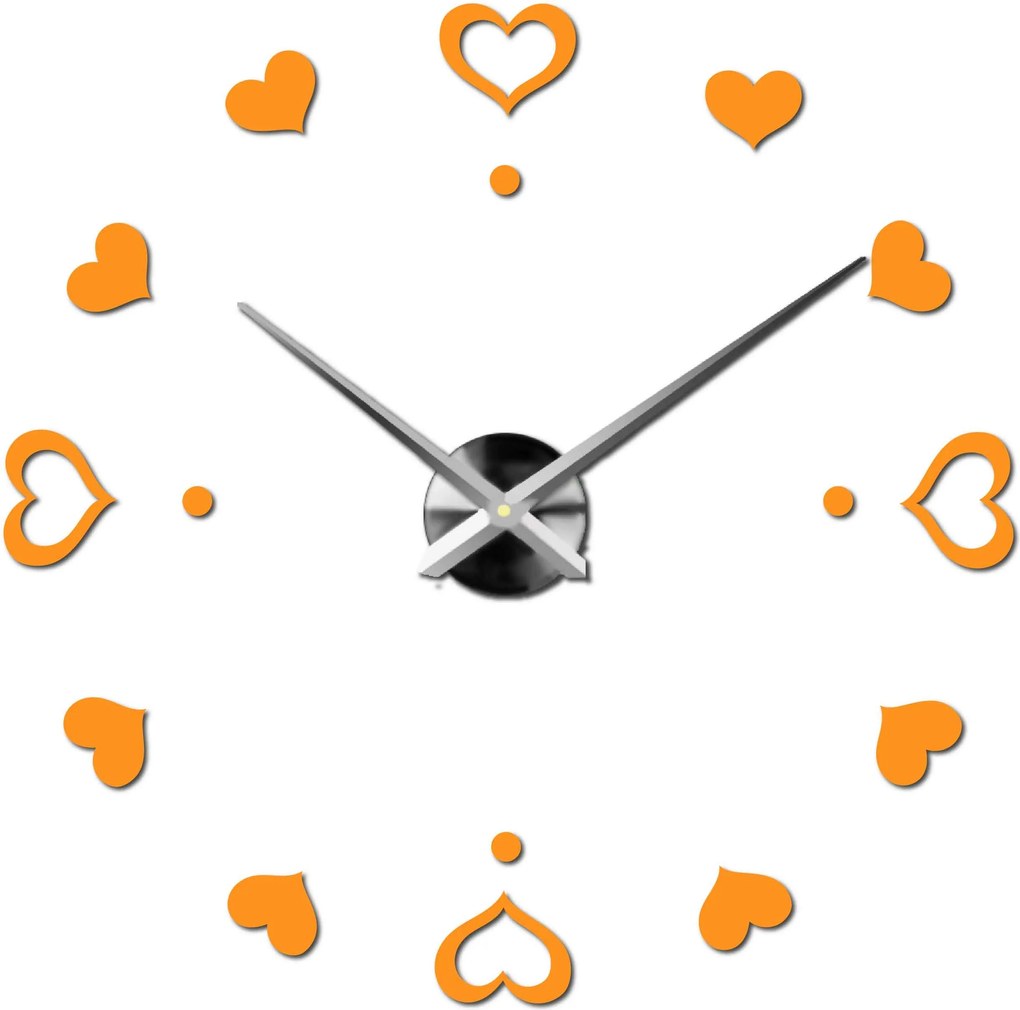 SENTOP | Nástenné hodiny ako obraz moderné hodiny vyrobené z plastu 12S046-S-Wall clock HEU- analógové