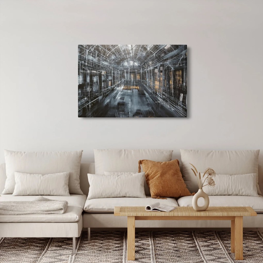 Obraz interiéru starej budovy (90x60 cm)
