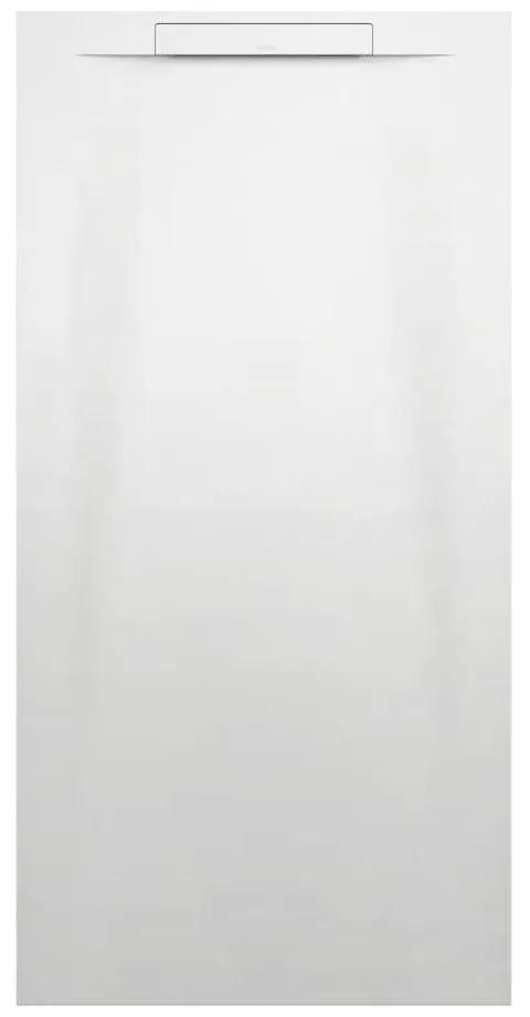LAUFEN Pro S obdĺžniková sprchová vanička z materiálu Marbond, lineárny odtok na kratšej strane, 1600 x 800 x 34 mm, biela matná, H2101840000001