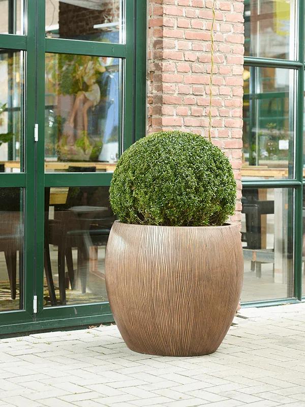 Twist pot bronze 42x39 cm
