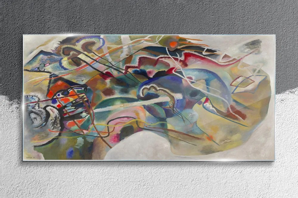 Skleneny obraz Abstrakcie wasilij kandinsky