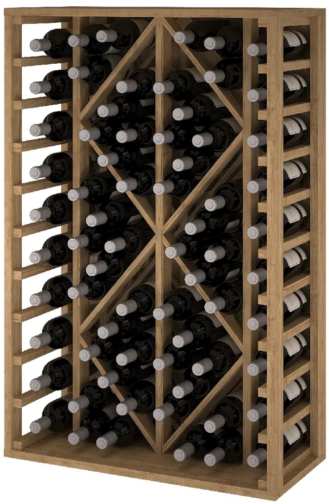 Expovinalia Regál na víno TORAL II Materiál a odstín: Borovice s odstínem světlý dub