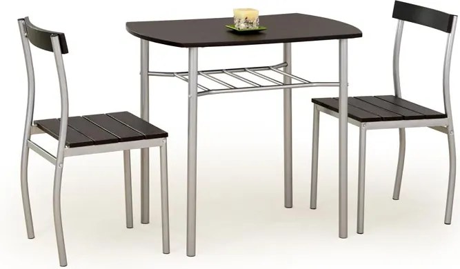 Jedálenský set Lizze (wenge + strieborná). Vlastná spoľahlivá doprava až k Vám domov. 1047950