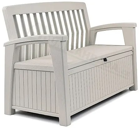Záhradná lavica Keter Patio White 227 L