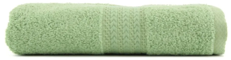 Zelený uterák z čistej bavlny Sunny, 50 × 90 cm