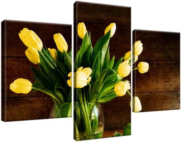 Obraz na plátne Žlté tulipány 90x60cm 2154A_3B