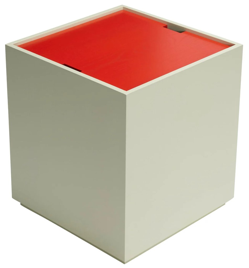 Hübsch Odkladací stolík Vault Light Green / Red
