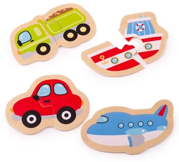 Bigjigs Toys Easy puzzle Dopravné prostriedky