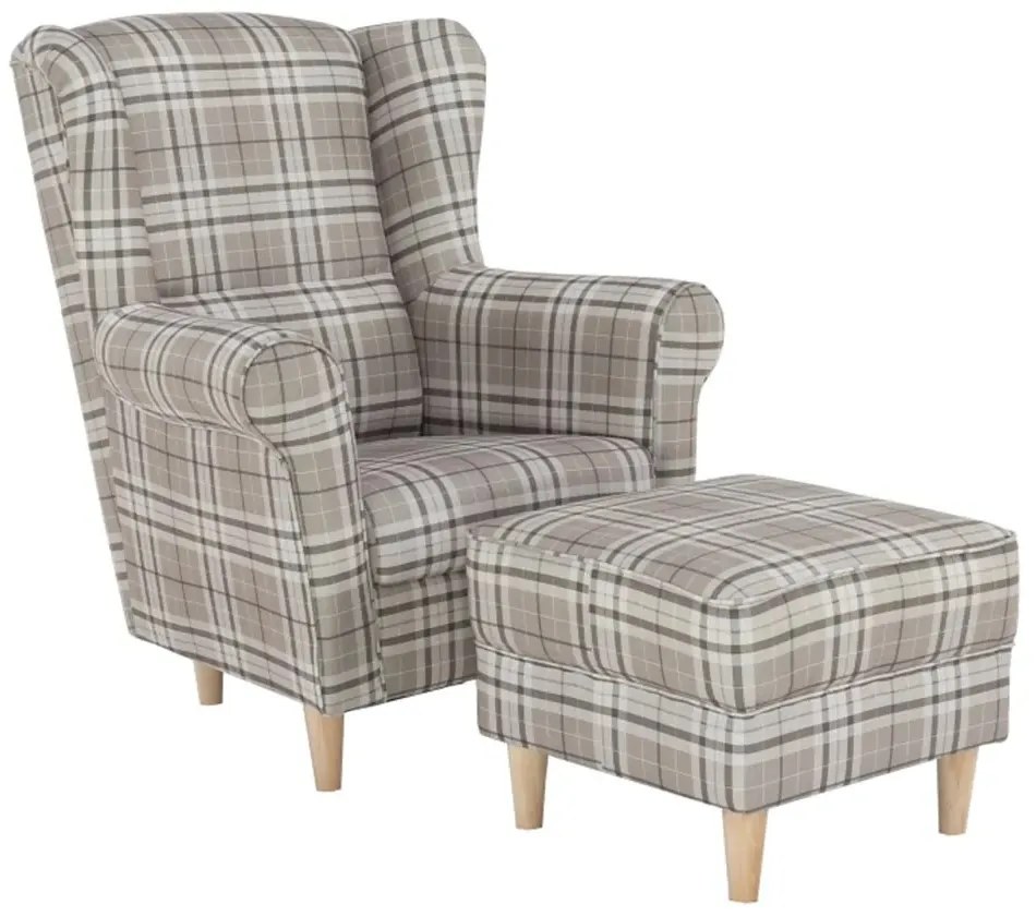 Kreslo s taburetom ASTRID Tempo Kondela