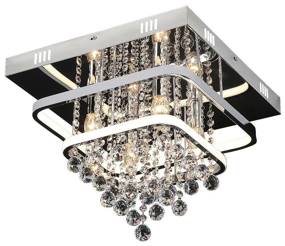 Rabalux 2239 - Krištáľový prisadený luster PALLAS LED/36W/230V + 4xE14/40W