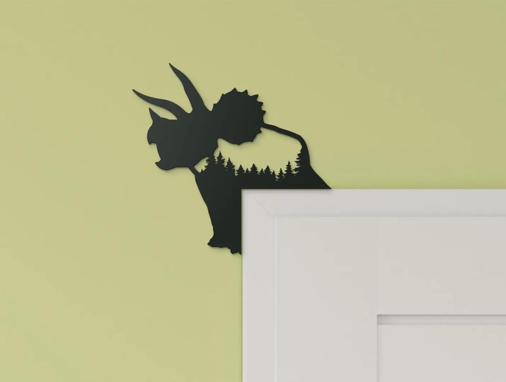 drevko Detská nálepka nad dvere Pentaceratops